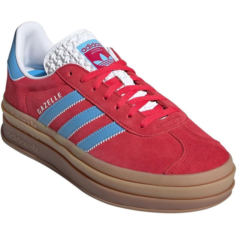 Adidas Gazelle Women's Red and Blue Sneakers - WORN ONLY ONCE